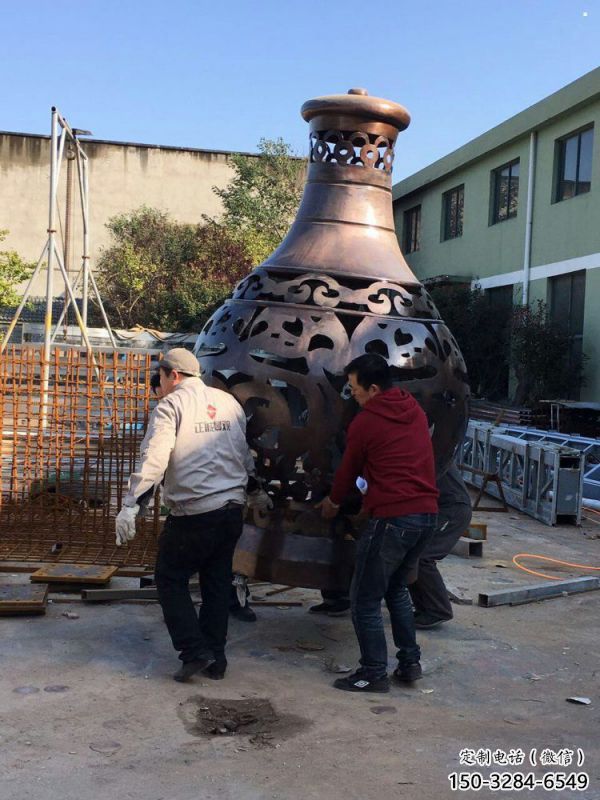 花瓶雕塑供應，仿真雕塑，銅花瓶雕塑素材制造廠家