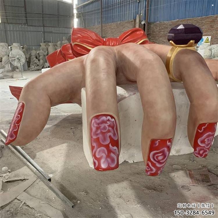 手指雕塑特供，景區(qū)雕塑，不銹鋼手指雕塑精選廠家