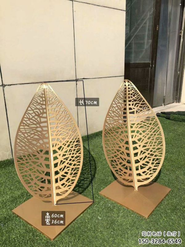 鏤空樹葉雕塑指用，小區雕塑，廣場鐵藝樹葉雕塑制作