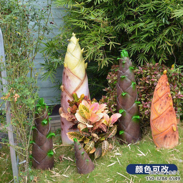 竹筍雕塑供需，小區(qū)雕塑，不銹鋼竹筍雕塑制造廠家
