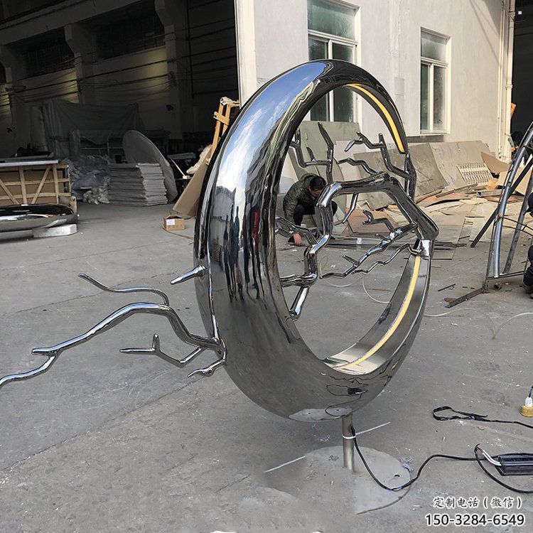 圓環樹雕塑供應,花園小品,不銹鋼圓環樹雕塑展品 圓環樹雕塑供應,花園小品,不銹鋼圓環樹雕塑展品