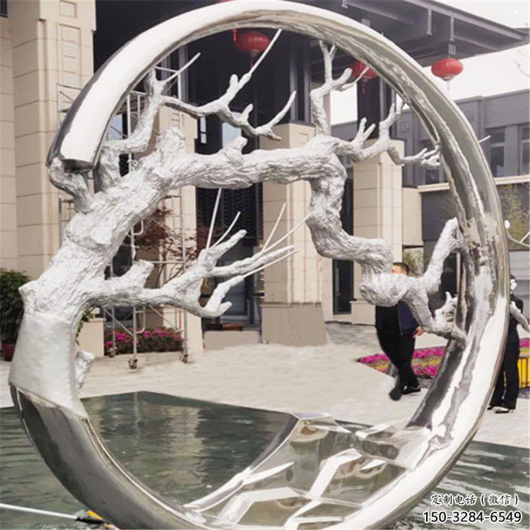 圓環樹雕塑制造商,露天雕塑,不銹鋼圓環樹雕塑訂做 圓環樹雕塑制造商,露天雕塑,不銹鋼圓環樹雕塑訂做
