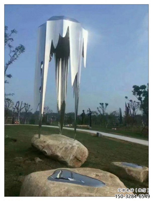 水滴雕塑擺件優選，陸地擺件，不銹鋼水滴雕塑供應