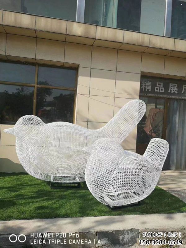 鏤空鳥雕塑工廠標準，多彩藝術，鐵藝小鳥雕塑供應