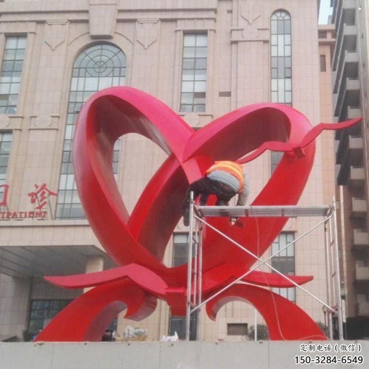 雙心鑄造觀賞型,露天雕塑,不銹鋼雙心雕塑訂做 雙心鑄造觀賞型,露天雕塑,不銹鋼雙心雕塑訂做