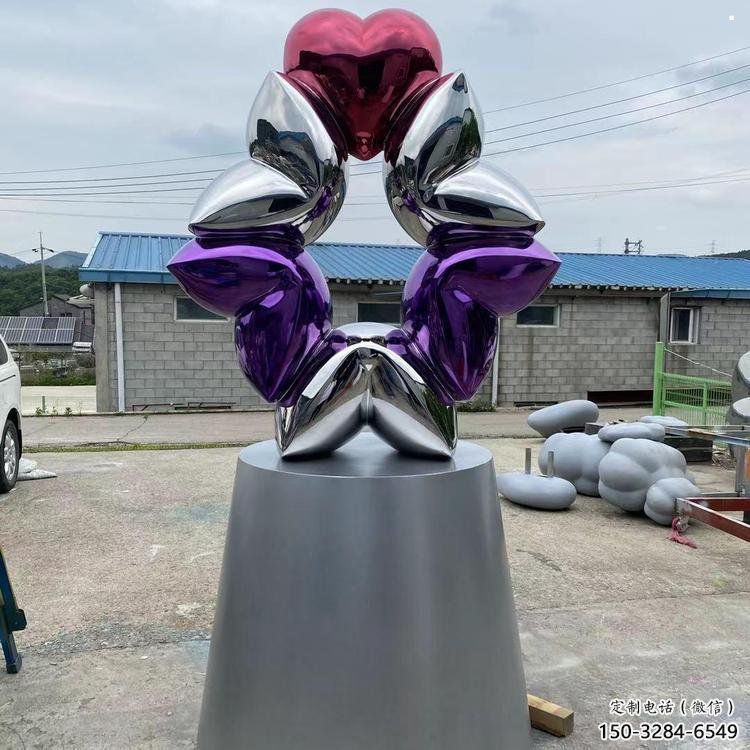 心心相印雕塑展品,公園小品,城市雕塑供需 心心相印雕塑展品,公園小品,城市雕塑供需