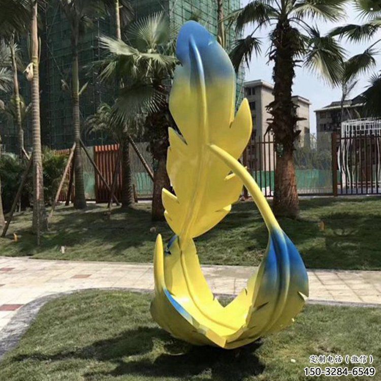 羽毛雕塑承接,景區案例,公園烤漆羽毛雕塑定制 羽毛雕塑承接,景區案例,公園烤漆羽毛雕塑定制