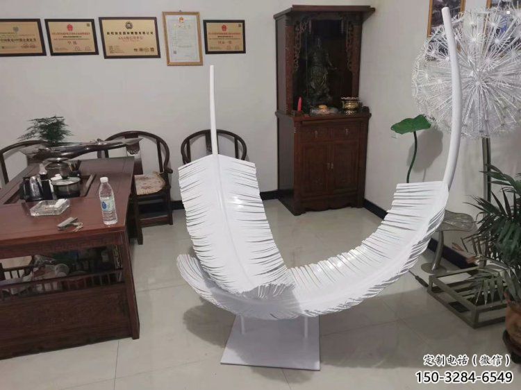 烤漆羽毛雕塑 烤漆羽毛雕塑