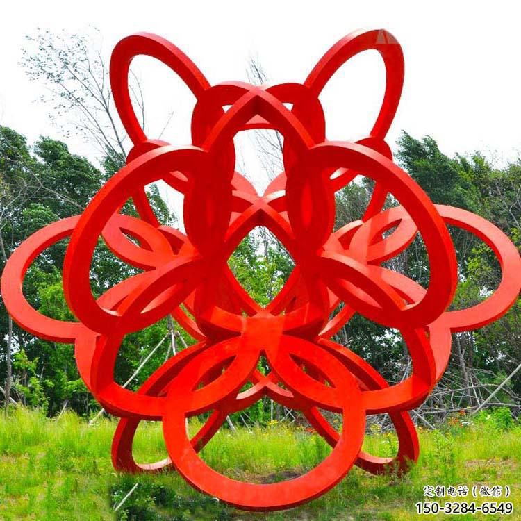 彩繪花環(huán)雕塑 彩繪花環(huán)雕塑