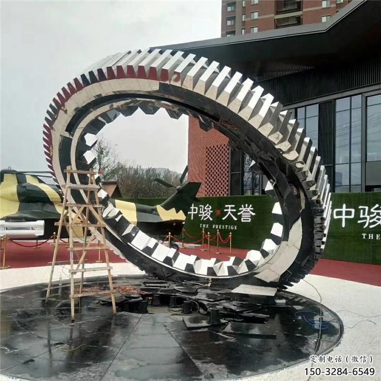 雙環雕塑提供，露天雕塑，不銹鋼雙環雕塑生產承接