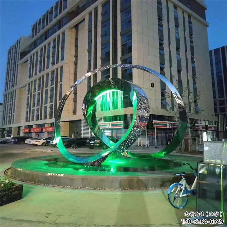 圓環雕塑常用,鋼管組合,燈光圓環雕塑定價 圓環雕塑常用,鋼管組合,燈光圓環雕塑定價