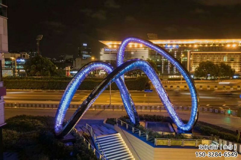圓環雕塑供給,中式工藝,燈光圓環雕塑精品 圓環雕塑供給,中式工藝,燈光圓環雕塑精品