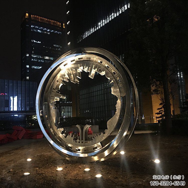 戶外圓環雕塑通用,多彩藝術,不銹鋼圓環雕塑供應 戶外圓環雕塑通用,多彩藝術,不銹鋼圓環雕塑供應