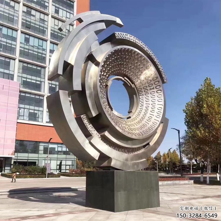 圓環雕塑制造,校園雕塑,鏡面不銹鋼圓環雕塑展品 圓環雕塑制造,校園雕塑,鏡面不銹鋼圓環雕塑展品