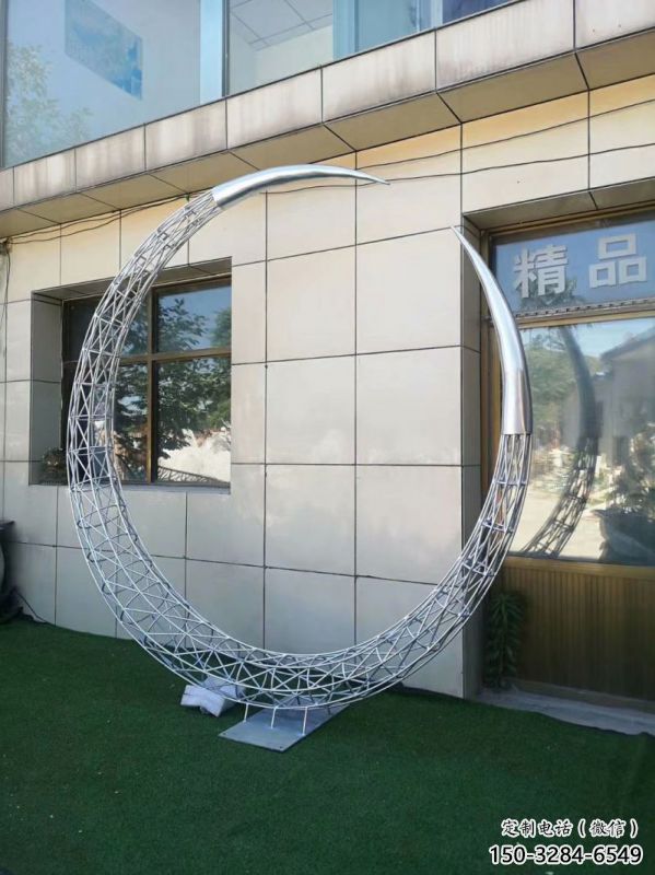 圓環雕塑制造商,小區擺件,白鋼鏤空圓環雕塑提供 圓環雕塑制造商,小區擺件,白鋼鏤空圓環雕塑提供