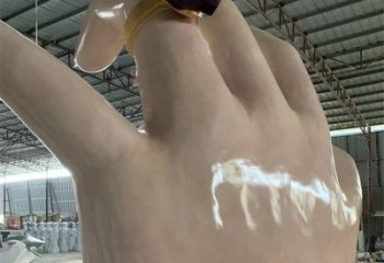 手指雕塑制作，市標雕塑，玻璃鋼手指雕塑廠家常用