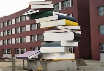 學校疊書雕塑提供，多彩藝術(shù)，中式不銹鋼疊書雕塑通用