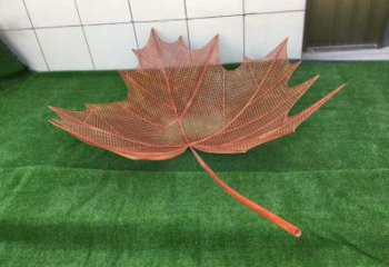 鏤空樹葉雕塑，景區(qū)雕塑，鐵藝樹葉雕塑廠家指用