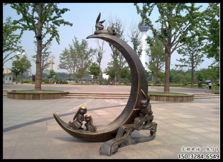 金屬月亮雕塑制造商，鋼管組合，不銹鋼月亮雕塑優(yōu)選