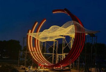 幼兒園云朵雕塑，鐵藝文化雕塑，鑄造制作