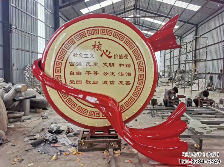 美陳戰鼓雕塑 美陳戰鼓雕塑