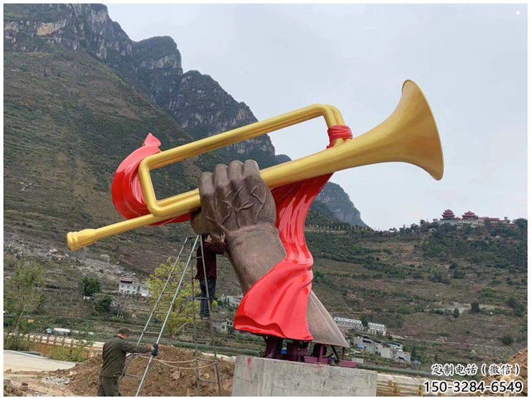 廣場(chǎng)軍號(hào)雕塑 廣場(chǎng)軍號(hào)雕塑