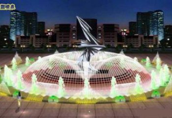 蚌埠水景搖擺噴泉雕塑，循環(huán)噴水模式噴泉雕塑加工