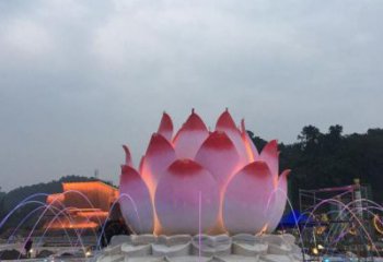龍巖蓮花雕塑廠家，景區雕塑，水景蓮花噴泉雕塑精選