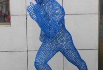 玉林鏤空跑步雕塑，標識雕塑，烤漆鐵藝人物雕塑優選