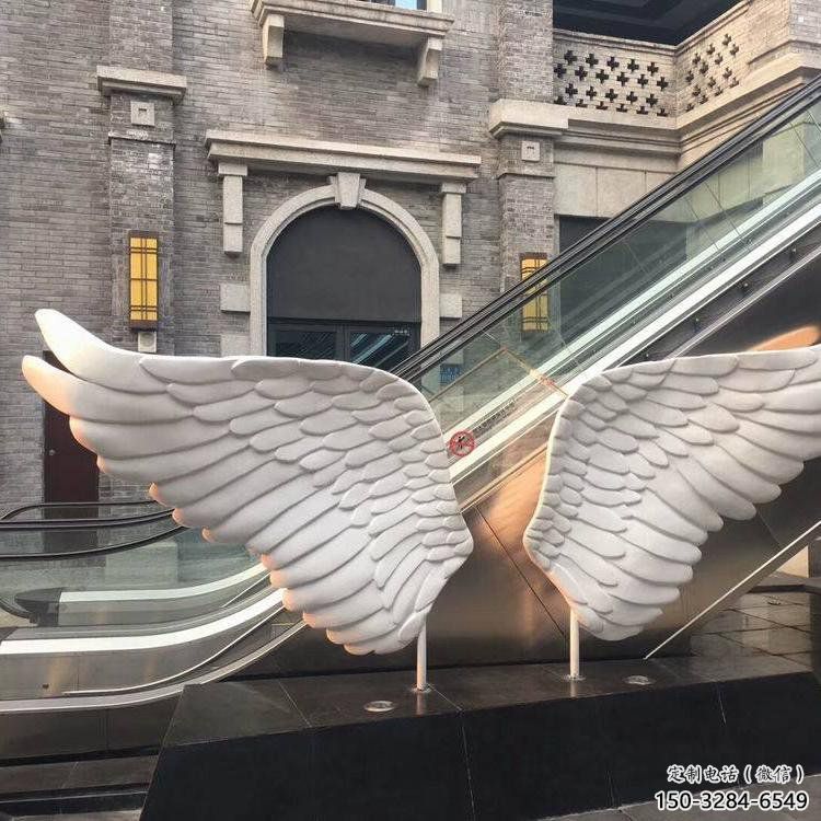遼源景觀鳥翅雕塑制造，歐式風格，不銹鋼鳥翅雕塑定價