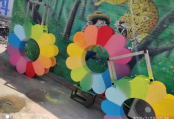 常德金銀花雕塑廠家，景區雕塑，城市不銹鋼金銀花雕塑