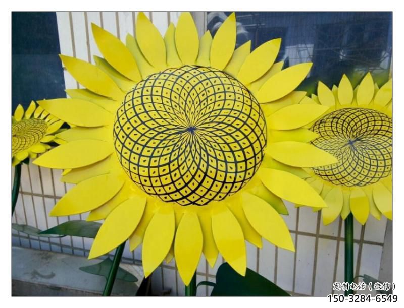 海西抽象花籃雕塑展品，小區雕塑，葵花花籃雕塑工程制作精選