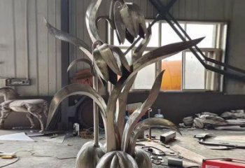 忻州木棉花雕塑制造商，城市雕塑，不銹鋼木棉花雕塑廠家