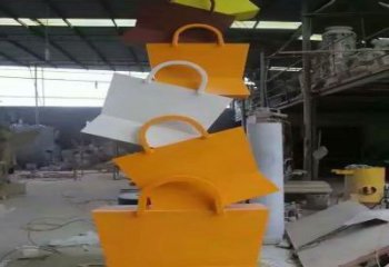 忻州烤漆挎包雕塑制造商，室外軟裝，景觀挎包雕塑制作