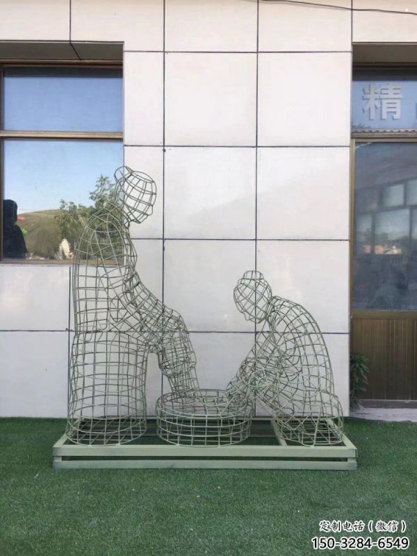 日喀則鏤空孝道雕塑通用,街景小品,鐵藝洗腳雕塑制造 日喀則鏤空孝道雕塑通用,街景小品,鐵藝洗腳雕塑制造