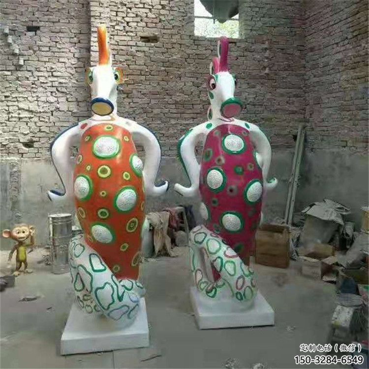 昌吉幼兒園河馬雕塑，動(dòng)漫文化雕塑，卡通動(dòng)物制作