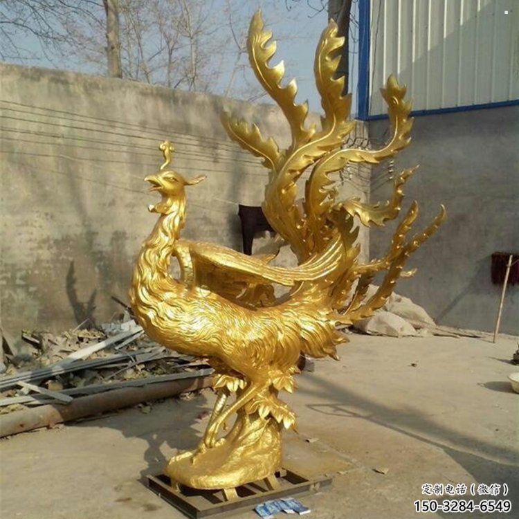 西湖鳳凰雕塑廠家，鍛造工藝，銅鳳凰雕塑廠家承接