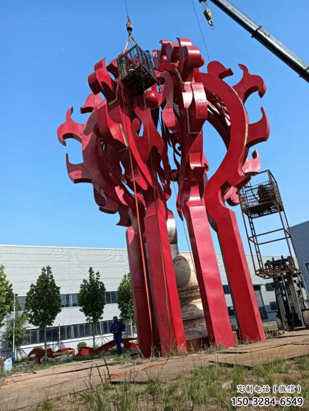 金華火球雕塑,精神堡壘火球雕塑落地展示 金華火球雕塑,精神堡壘火球雕塑落地展示