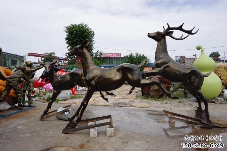 南岸戶外小鹿批發,動物雕塑,梅花鹿銅雕塑供求 南岸戶外小鹿批發,動物雕塑,梅花鹿銅雕塑供求