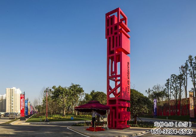 涪陵住宅小區精神堡壘雕塑 涪陵住宅小區精神堡壘雕塑