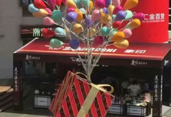 臨滄氣球樹雕塑承接，美陳雕塑，玻璃鋼氣球樹雕塑制造