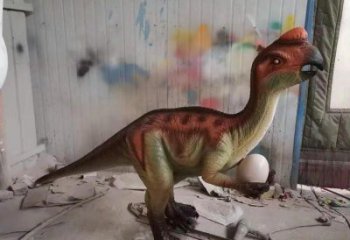 舟山抽象恐龍雕塑制造，動物雕塑，玻璃鋼恐龍雕塑展品