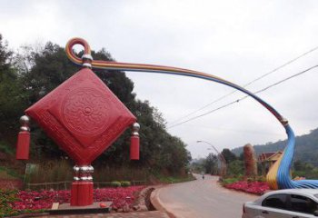 合川街道中國結雕塑