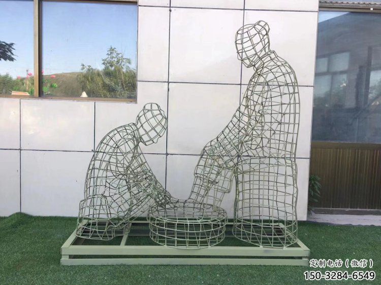 大渡口鏤空洗腳雕塑制作,園林裝飾,鐵藝孝道人物雕塑 大渡口鏤空洗腳雕塑制作,園林裝飾,鐵藝孝道人物雕塑