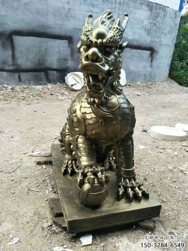 合川校園麒麟雕塑,拉絲海洋雕塑,卡通主題 合川校園麒麟雕塑,拉絲海洋雕塑,卡通主題