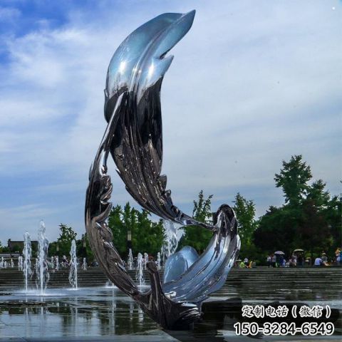羽毛雕塑制作，園林裝飾，建筑鏡面羽毛雕塑批發(fā)