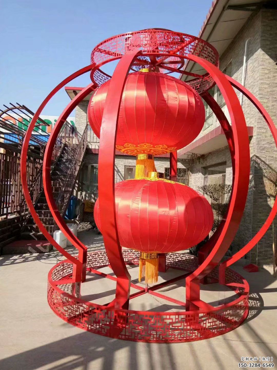 不銹鋼燈籠造型雕塑精品案例 不銹鋼燈籠造型雕塑精品案例